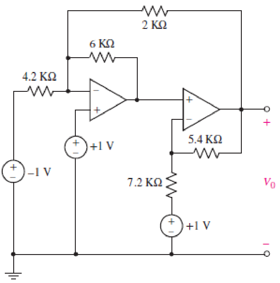 Chapter 6, Problem 33E, Calculate V0 for the circuit in Fig. 6.55. FIGURE 6.55 