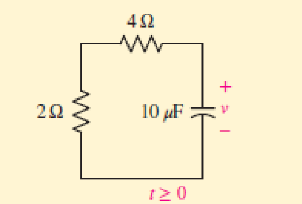 Chapter 8, Problem 16E, For the circuit of Fig. 8.4, compute the time constant if the 4  resistor is replaced with (a) a 