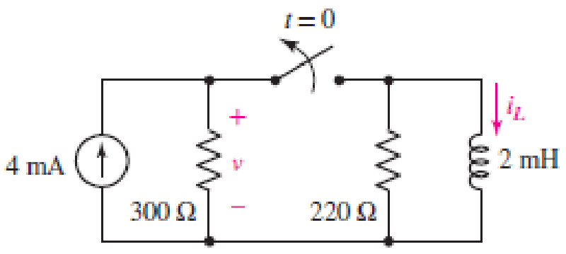 Chapter 8, Problem 22E, With the assumption that the switch in the circuit of Fig. 8.57 has been closed a long, long, long 