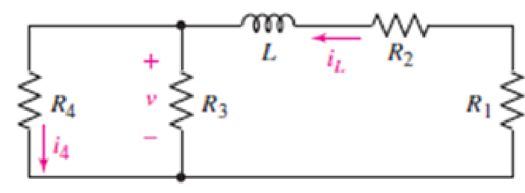 Chapter 8, Problem 26E, (a) Obtain an expression for v(t), the voltage which appears across resistor R3 in the circuit of 