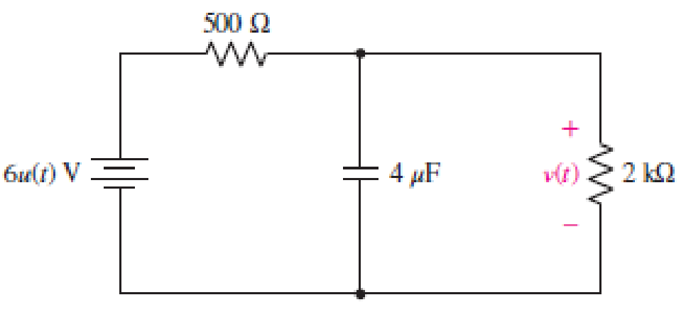 Chapter 8, Problem 46E, With reference to the circuit depicted in Fig. 8.74, compute v(t) for (a) t = 0; (b) t = 0+; (c) t = 