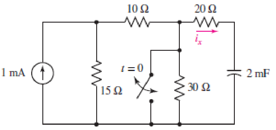 Chapter 8, Problem 52E, The switch in the circuit of Fig. 8.78 has been open a really, really, incredibly long time, before 