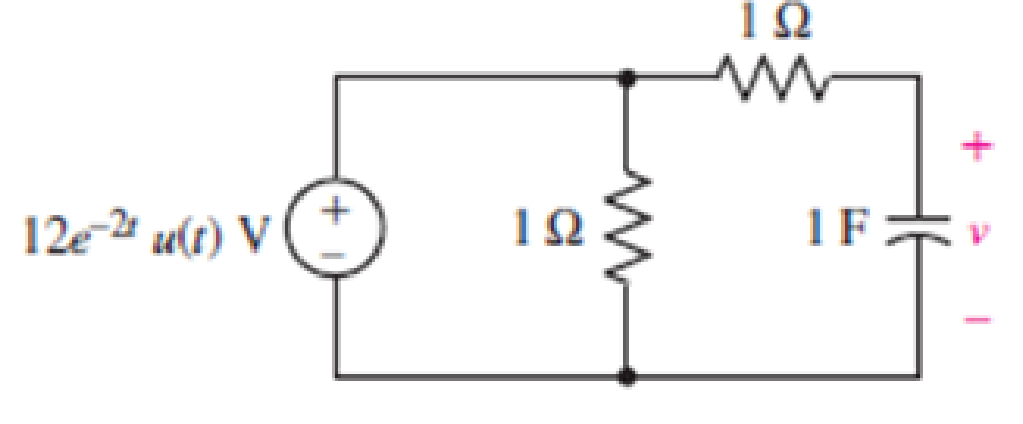 Chapter 8, Problem 57E, For the circuit represented in Fig. 8.82, (a) obtain an expression for v which is valid for all 