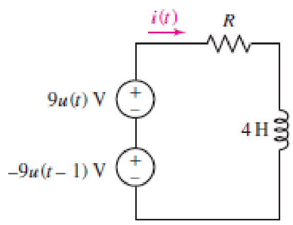 Chapter 8, Problem 69E, Plot the current i(t) in Fig. 8.93 if (a) R = 10 ; (b) R = 1 . In which case does the inductor 