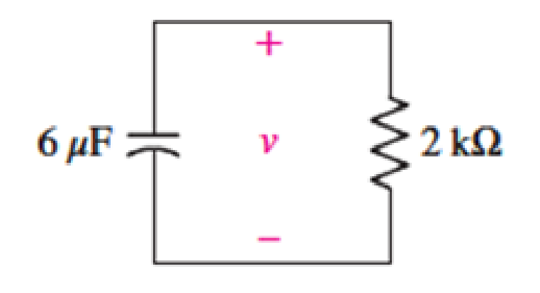 Chapter 8.1, Problem 1P, For the circuit in Fig. 8.2, what value of capacitance would be required to ensure that v(t)  V0/10 