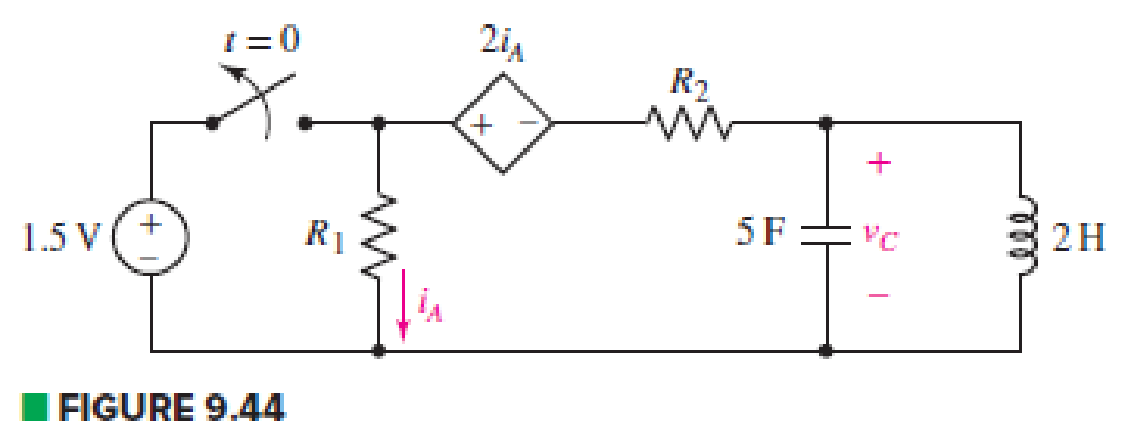 Chapter 9, Problem 28E, The circuit of Fig. 9.44 is rebuilt such that the quantity controlling the dependent source is now 