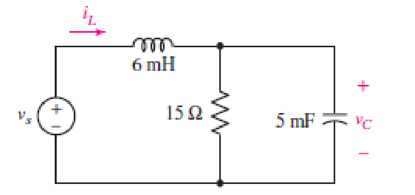 Chapter 9, Problem 54E, Consider the circuit depicted in Fig. 9.55. If vs(t) = 8 + 2u(t) V, determine (a) vC(0+); (b) 