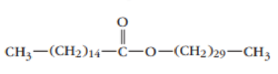 Chapter 10, Problem 48QRT, Beeswax contains this compound:

Identify what type of compound this is.
Write the structural 
