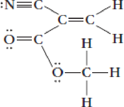 Chapter 6, Problem 92QRT, Methylcyanoacrylate is the active ingredient in super glues. Its Lewis structure is In this 