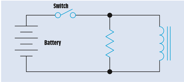 Chapter 14, Problem 9RQ, Refer to the circuit shown in Figure 14-21. Assume that the inductor has a wire resistance of 0.2  