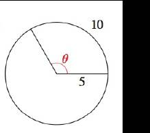 Chapter 5.1, Problem 55E, 53-62 Circular Arcs Find the length s of the circular arc, the radius r of the circle, or the 