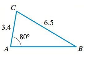 Chapter 5.5, Problem 12E, 9-12. Solving a Triangle Solve the triangle using the Law of Sines. 