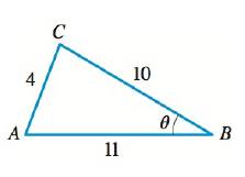 Chapter 5.6, Problem 24E, 21-28Law of Sines or Law of Cosines? Find the indicated side x or angle .Use either the Law of Sines 