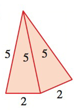 Chapter 5.6, Problem 34E, 33-36Herons Formula Find the area of the shaded figure, rounded to two decimals. 