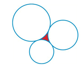 Chapter 5.6, Problem 37E, Area of a Region Three circles of radii 4,5, and 6cm are mutually tangent. Find the shaded area 