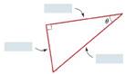 Chapter 5.CR, Problem 4CC, a Let  an acute angle in a right triangle. Identify the opposite side, the adjacent side, and the , example  1
