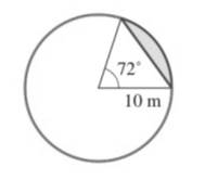 Chapter 5.CT, Problem 19CT, Refer to the figure below. a Find the area of the shaded region. b Find the perimeter of the shaded 