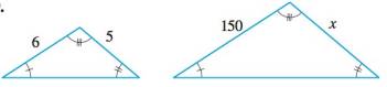 Chapter A, Problem 9E, 9-12 Similar Triangles Given that the pair of triangles is similar, find the lengths xand/ory. 