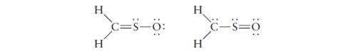 Chapter 3, Problem 90AP, Two possible Lewis diagrams for sulfine (H2CSO) are (a) Compute the formal charges on all atoms. (b) 