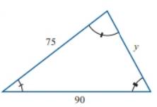 Chapter 8.4, Problem 1E, In Exercises 1-4, the given triangles are similar. Find the lengths of the missing sides. , example  1