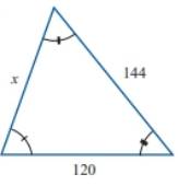 Chapter 8.4, Problem 2E, In Exercises 1-4, the given triangles are similar. Find the lengths of the missing sides. , example  1
