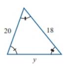 Chapter 8.4, Problem 2E, In Exercises 1-4, the given triangles are similar. Find the lengths of the missing sides. , example  2