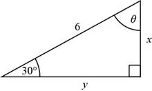 Chapter 8.5, Problem 1E, In Exercises 18, use trigonometric ratios to find the unknown sides and angles in each right 