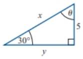 Chapter 8.5, Problem 2E, In Exercises 18, use trigonometric ratios to find the unknown sides and angles in each right 