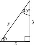 Chapter 8.5, Problem 5E, In Exercises 18, use trigonometric ratios to find the unknown sides and angles in each right 