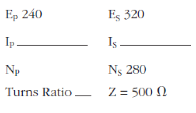 Chapter 4, Problem 2P, Refer to Figure 4-79 to answer the following questions. Find all the missing values.


Figure 4-79 , example  1