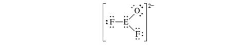 Chapter 13, Problem 107E, Consider the following Lewis structure, where E is anunknown element: What are some possible 