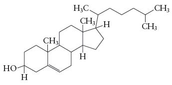 Chapter 14, Problem 91CP, Cholesterol (C27H46O) has the following structure: In such shorthand structures, each point where 