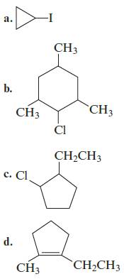 Chapter 21, Problem 162AE, Name each of the following cyclic alkanes. 