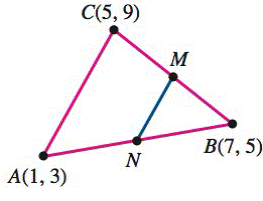 Chapter 2.3, Problem 85E, Geometry In the illustration, points M and N are midpoints of CB and BA, respectively, show that MN 