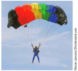 Chapter 2.1, Problem 23E, Falling with a parachute If an average-sized man jumps from an airplane with an open parachute, his 