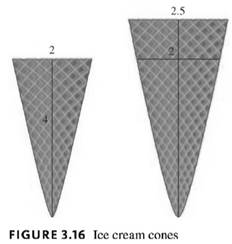 Chapter 3.1, Problem 12E, Reminder Round all answers two decimals places unless otherwise indicated. An Ice Cream Cone An ice 
