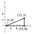 Chapter 1.1, Problem 23E, Verifying a Right Triangle In Exercises 23 and 24, a find the length of each side of the right 