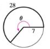 Chapter 4.1, Problem 55E, Finding the Central Angle In Exercise 55 and 56, find the radian measure of the central angle. 