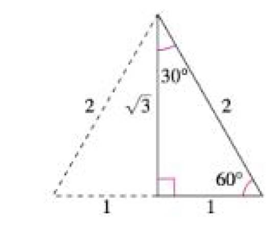 Chapter 4.3, Problem 3CP, Use the equilateral triangle shown in Figure 4.21 to find the values of tan60 and tan30. Figure 4.21 