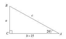 Chapter 4.8, Problem 1CP, Solve the right triangle shown at the right for all unknown sides and angles. 