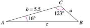 Chapter 6.1, Problem 8E, Using the Law of Sines In Exercises 5-22, use the Law of Sines to solve the triangle. Round your 