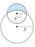 Chapter 8.4, Problem 67E, Area of a Lune The crescent shaped region bounded by two circles forms a lune (see figure).Find the 