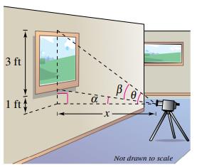 Chapter 1.7, Problem 103E, Photography A photographer takes a picture of a three-foot-tall painting hanging in an art gallery. 