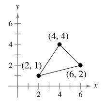 Chapter 6.1, Problem 56E, Angle Measurement In Exercises 55-58, find the slope of each side of the triangle, and use the 