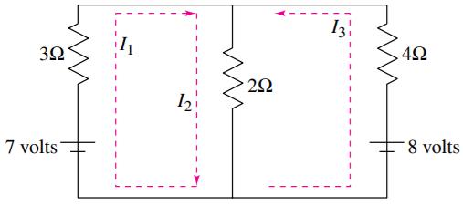 Chapter 6.3, Problem 65E, Electrical Network Applying Kirchhoff’s Laws to the electrical network in the figure, the currents 