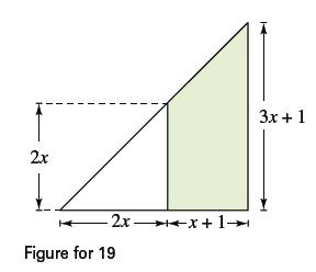 Chapter P, Problem 19T, Write an expression for the area of the shaded region in the figure at the left, and simplify the 