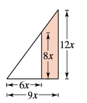 Chapter P.3, Problem 76E, Geometry In Exercises 75-78, find the area of the shaded region in terms of x. Write your result as 