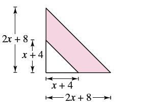 Chapter P.3, Problem 78E, Geometry In Exercises 75-78, find the area of the shaded region in terms of x. Write your result as 