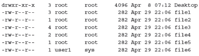 Chapter 4, Problem 21RQ, Given the following output from the is command, how many files are linked with 