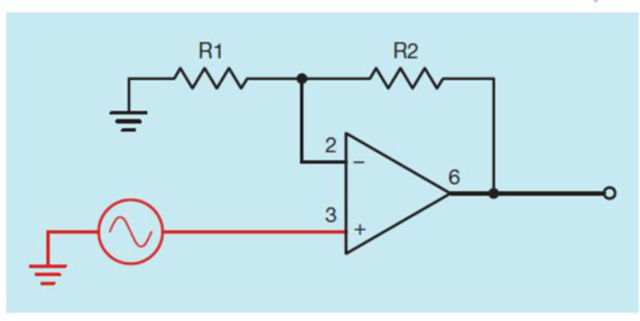 Chapter 54, Problem 8RQ, Refer to Figure 548. If resistor R1 is 200 ohms and resistor R2 is 10 kilohms, what is the gain of 